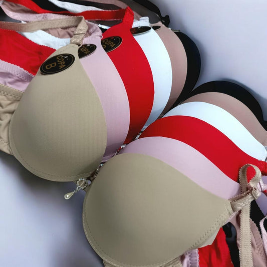 Multi Colour Printed Pushup Bra - Comfartable & Light Weight , 1 Piece