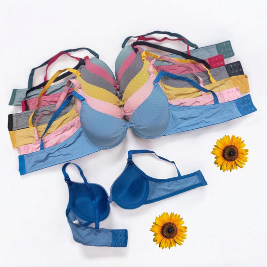 Multi Colour Printed Pushup Bra - Comfartable & Light Weight , 1 Piece