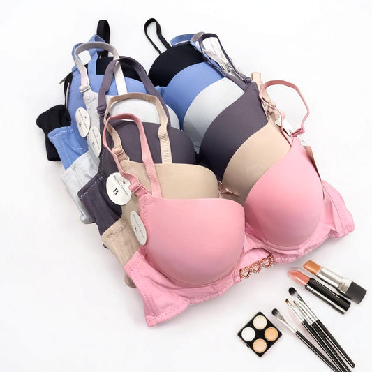 Stylish Printed Push-Up Bra – Multicolor, Soft & Lightweight | One Piecee