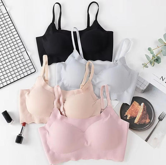 Women's Seamless Padded Bra – Wire-Free, Full Coverage