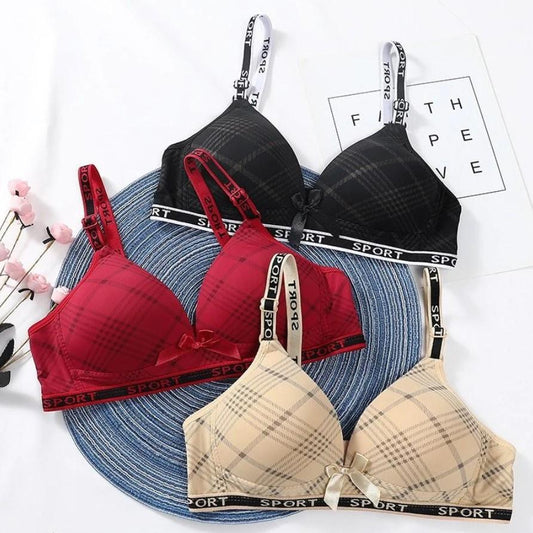 Silk Push-Up Bra – Lightweight, Soft & Activewear-Friendly (Random Color)