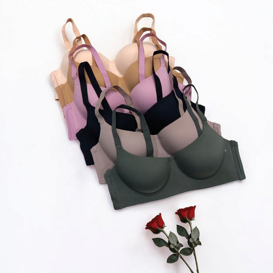 Malai Padded Bra – Lightweight, U-Back Design & Sexy Silhouette (Random Color)