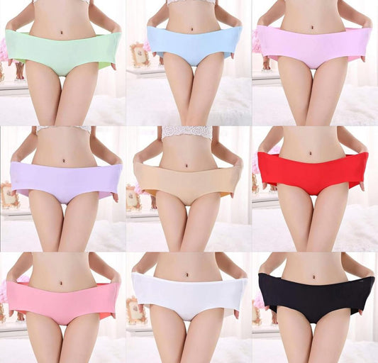 Women's Silk Panties – 4-Pack of Soft, Breathable Multicolor Underwear (Size S)
